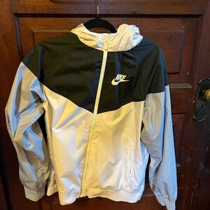 Nike Black and White Windbreaker Jacket